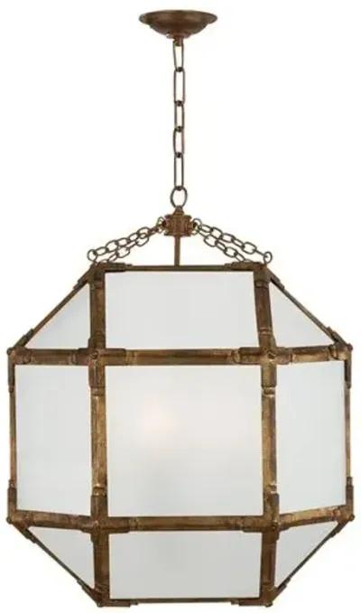 Visual Comfort - Morris Lantern - Antiqued Gold/Frosted