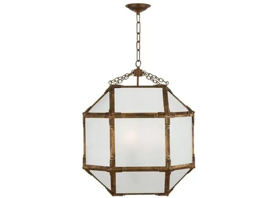 Visual Comfort - Morris Lantern - Antiqued Gold/Frosted