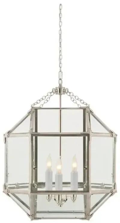 Visual Comfort - Morris Lantern - Nickel/Clear - Silver