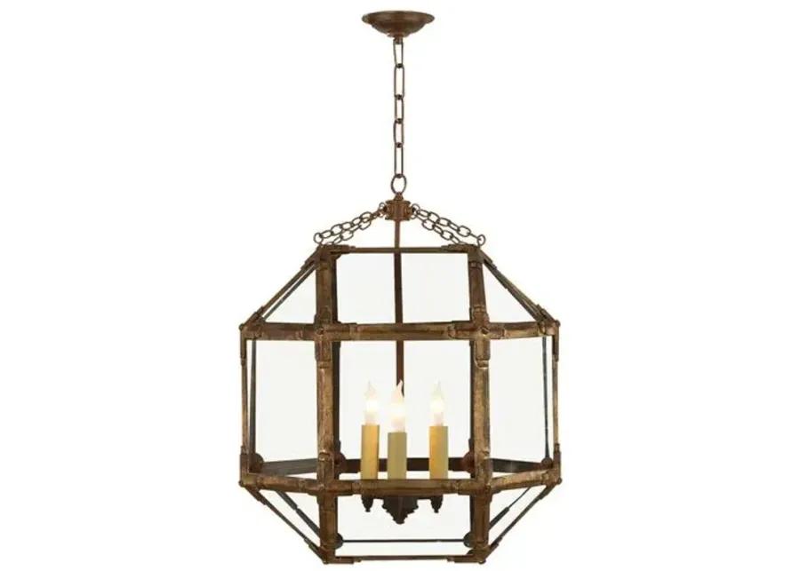 Visual Comfort - Morris Lantern - Antiqued Gold/Clear