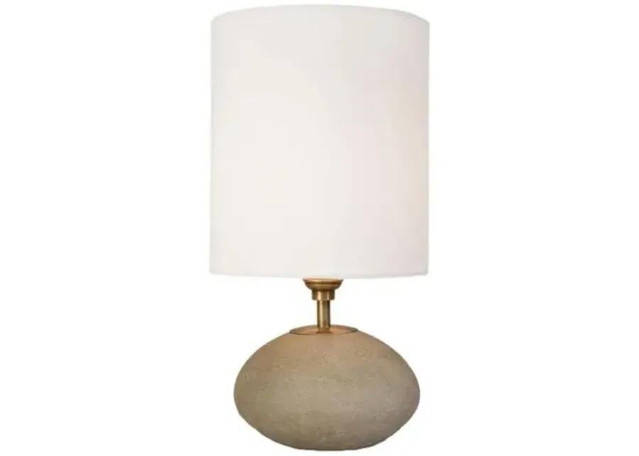 Concrete Mini Orb Table Lamp - Natural - Regina Andrew