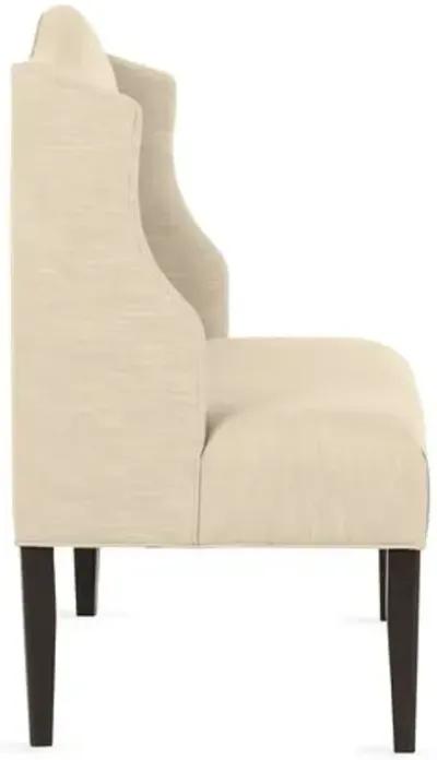 Chelsea Camelback Banquette - Handcrafted - Beige