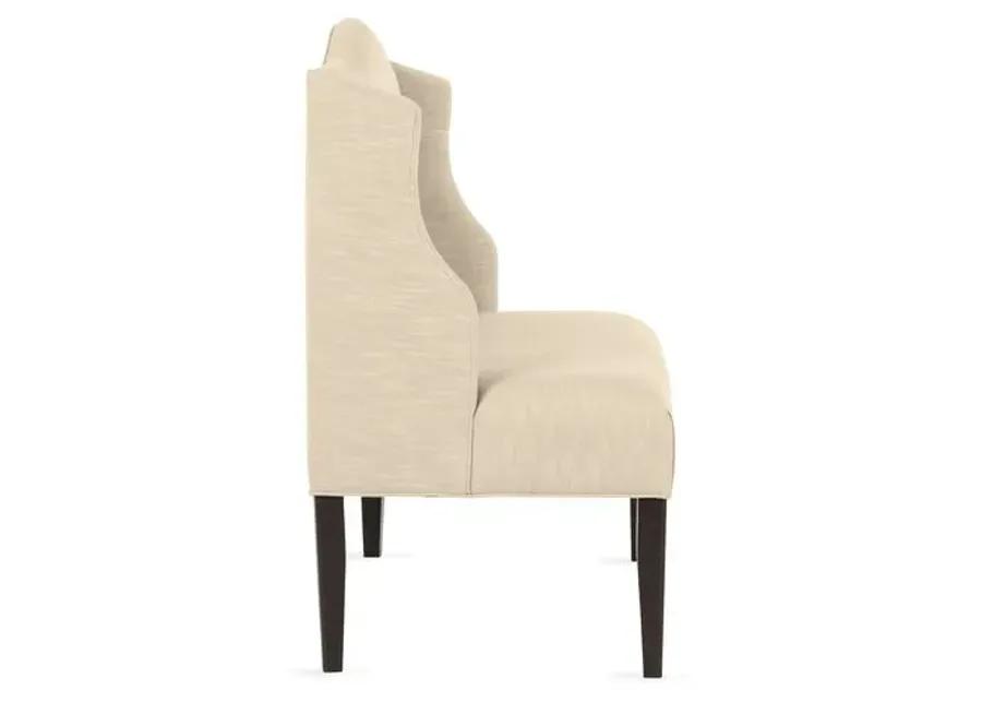 Chelsea Camelback Banquette - Handcrafted - Beige