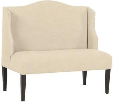 Chelsea Camelback Banquette - Handcrafted - Beige