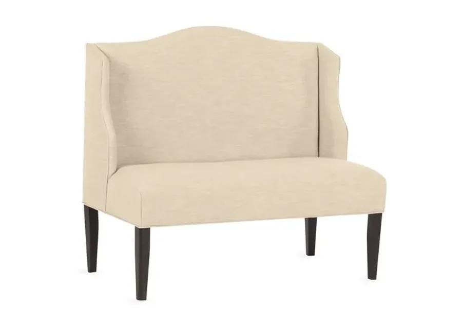 Chelsea Camelback Banquette - Handcrafted - Beige