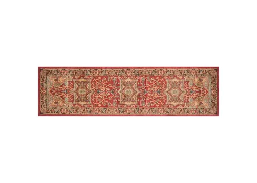 Avila Rug - Natural/Navy - Red - Red