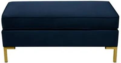 Marceau Velvet Bench - Blue