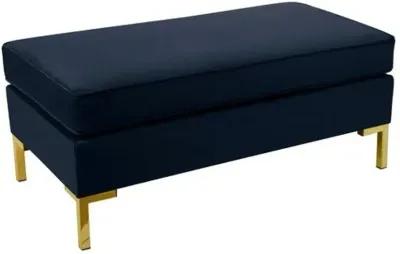 Marceau Velvet Bench - Blue