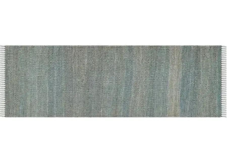 Marek Jute Rug - Blue/Green - Blue