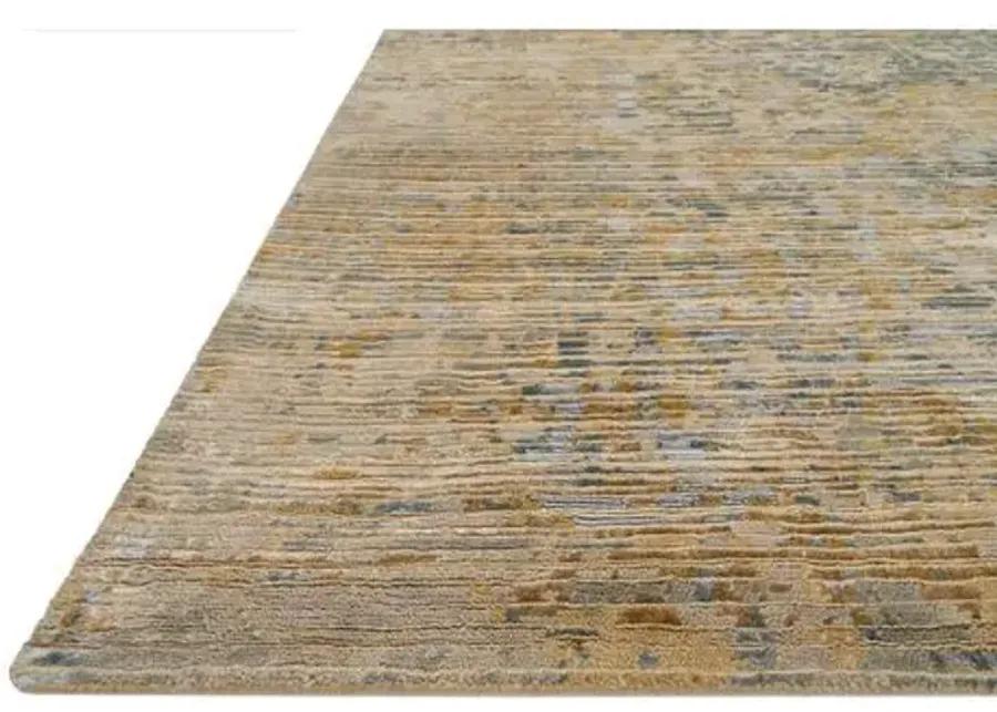 Reign Hand-Knotted Rug - Beige/Ocean - Beige