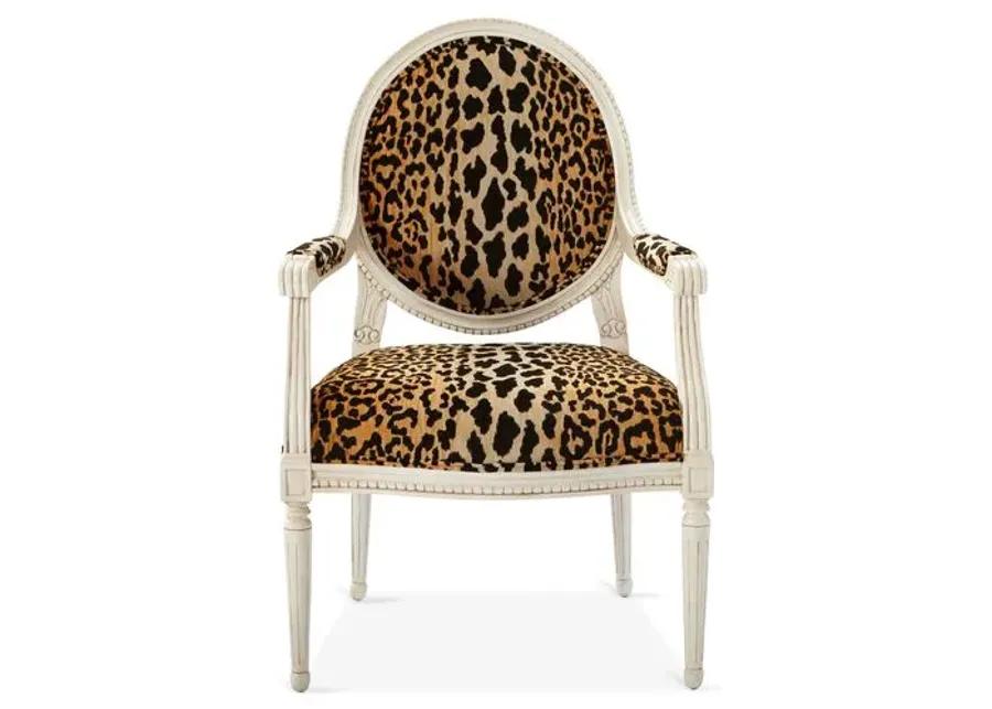 Darcy Armchair - Leopard - Handcrafted - Black