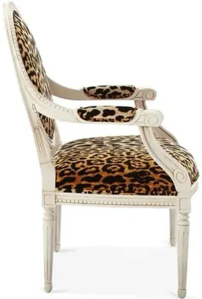 Darcy Armchair - Leopard - Handcrafted - Black