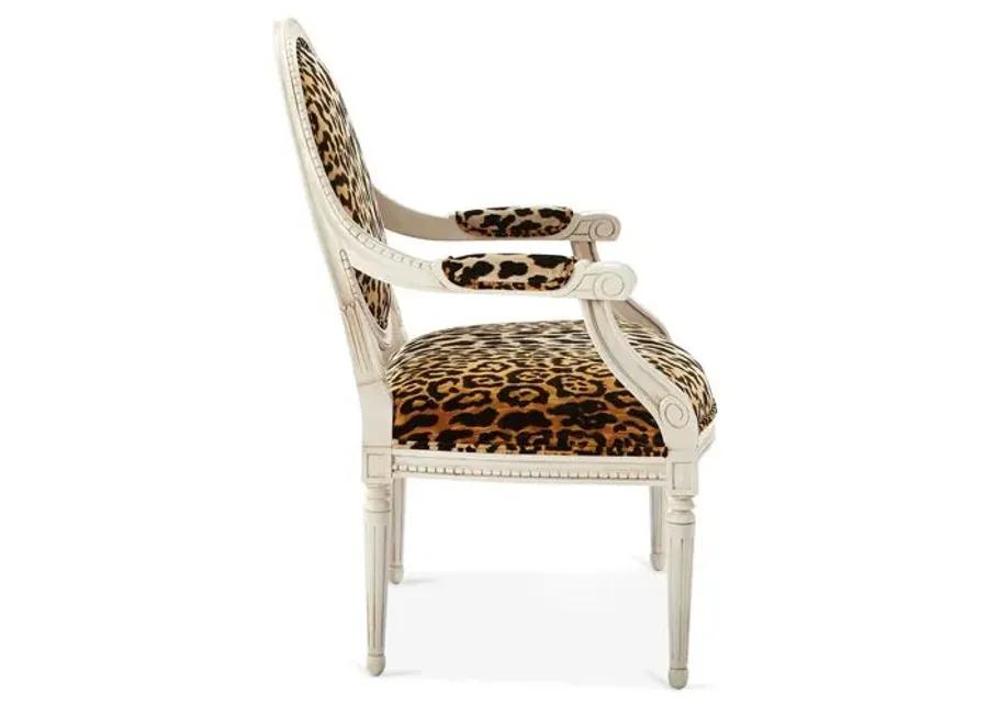 Darcy Armchair - Leopard - Handcrafted - Black