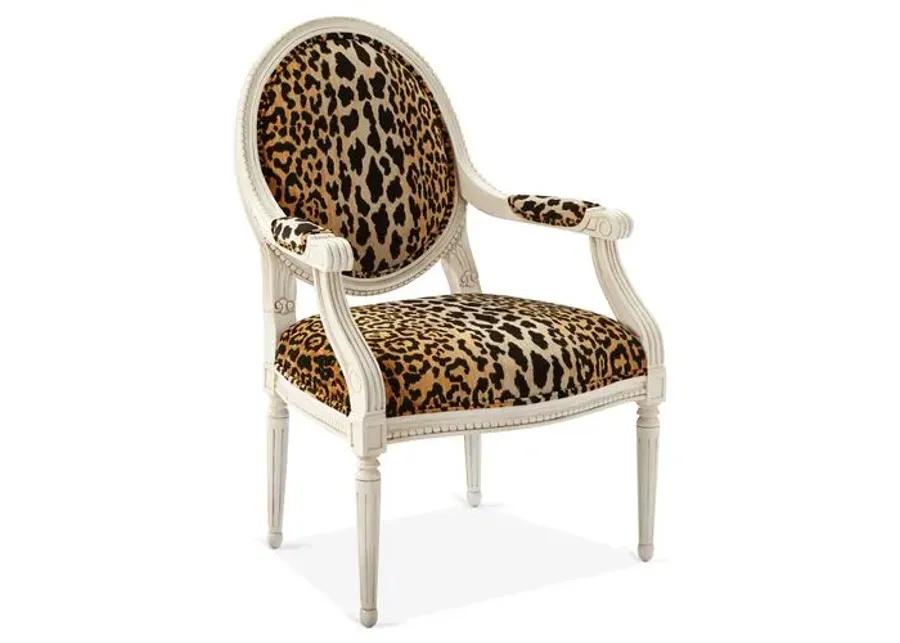 Darcy Armchair - Leopard - Handcrafted - Black