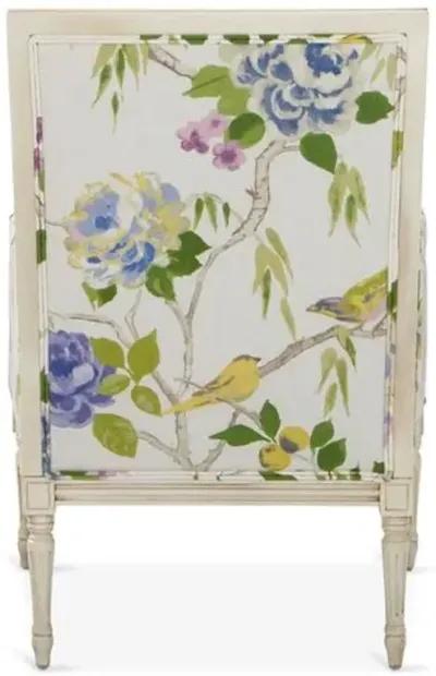 James Accent Chair - Lemon/Bird Floral - Ivory, Comfortable, Durable