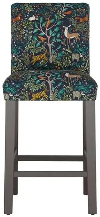 Shannon Barstool - Garden - Handcrafted - Blue