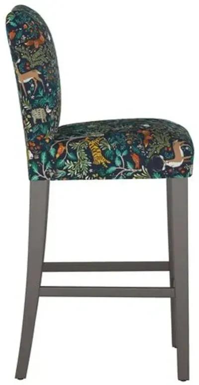 Shannon Barstool - Garden - Handcrafted - Blue