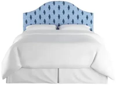 Libby Headboard - Navy Boca Medallion - Handcrafted - Blue