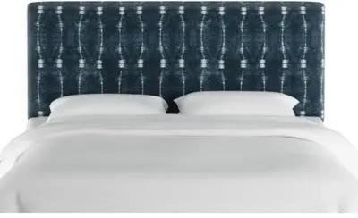 Novak Bed - Indigo Shibori - Handcrafted - Blue