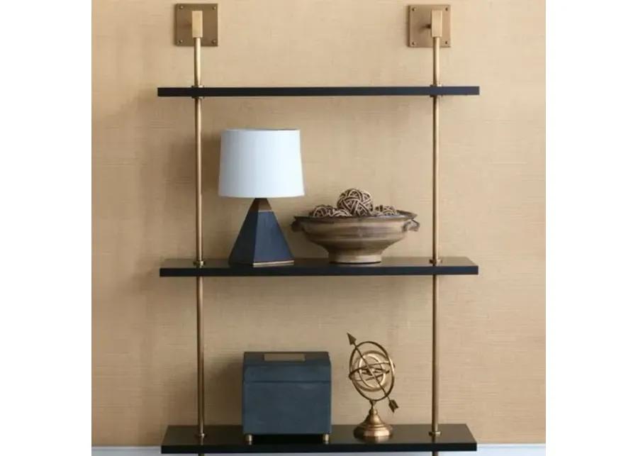 Marais Wall Shelving - Black/Brass - Port 68