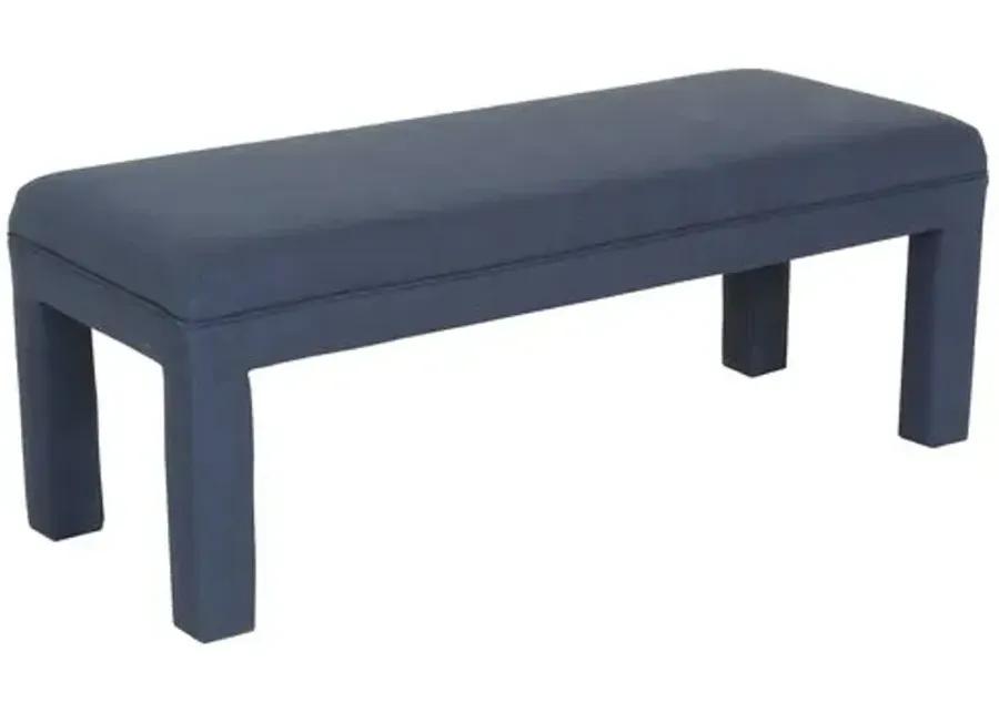 Brittany Bench - Velvet - Kim Salmela - Handcrafted - Blue