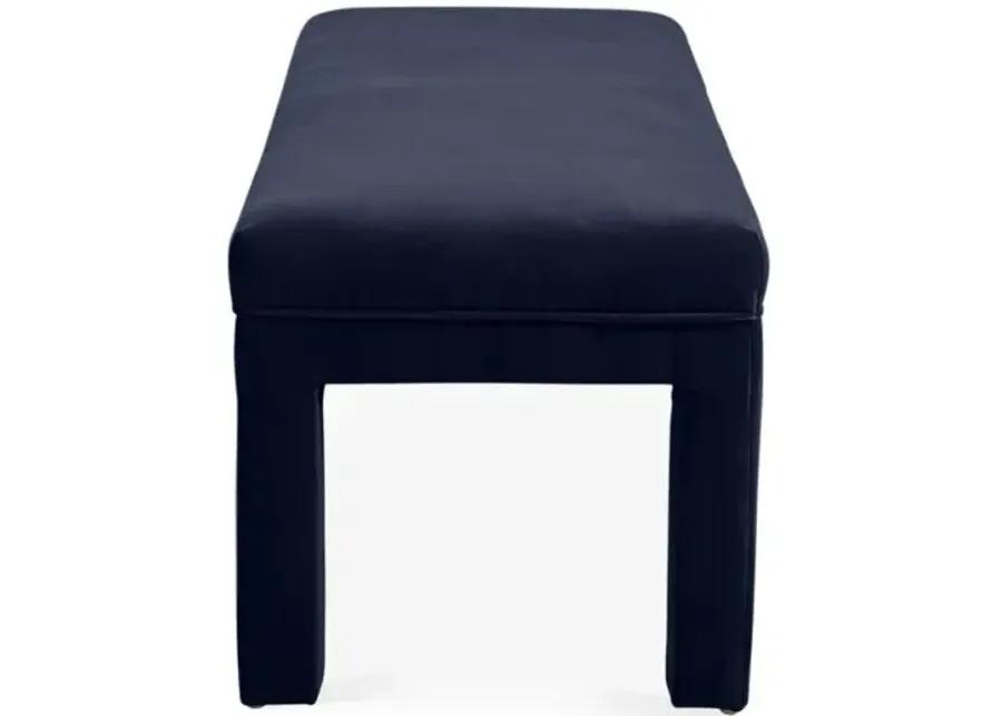 Brittany Bench - Velvet - Kim Salmela - Handcrafted - Blue