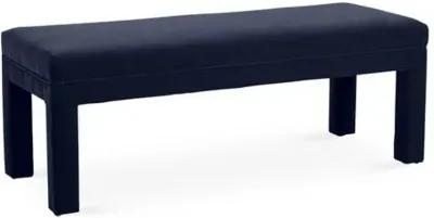 Brittany Bench - Velvet - Kim Salmela - Handcrafted - Blue