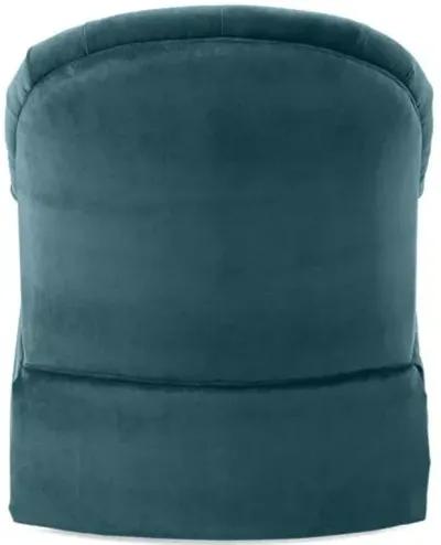 Marlowe Swivel Club Chair - Teal Velvet