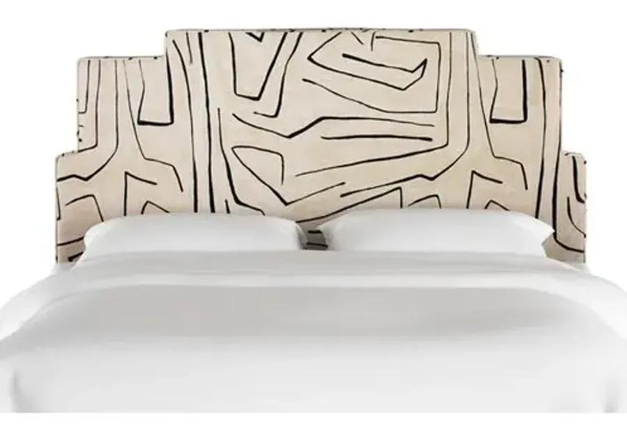 Paxton Headboard - Sand/Black - Beige