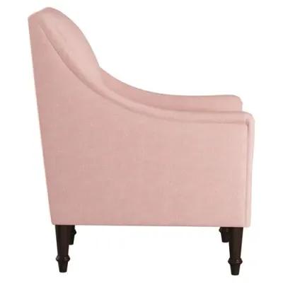 Holmes Linen Accent Chair - Pink, Comfortable, Durable