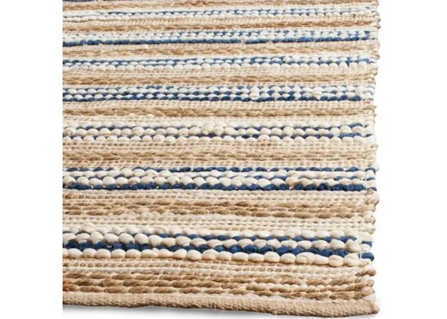 Cermak Rug - Natural/Blue - Beige - Beige