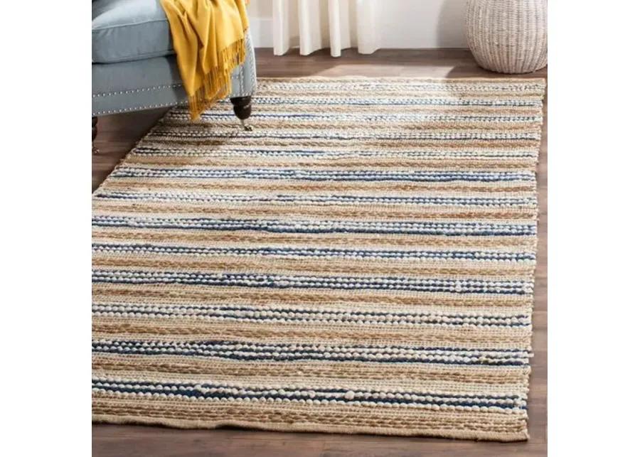 Cermak Rug - Natural/Blue - Beige - Beige