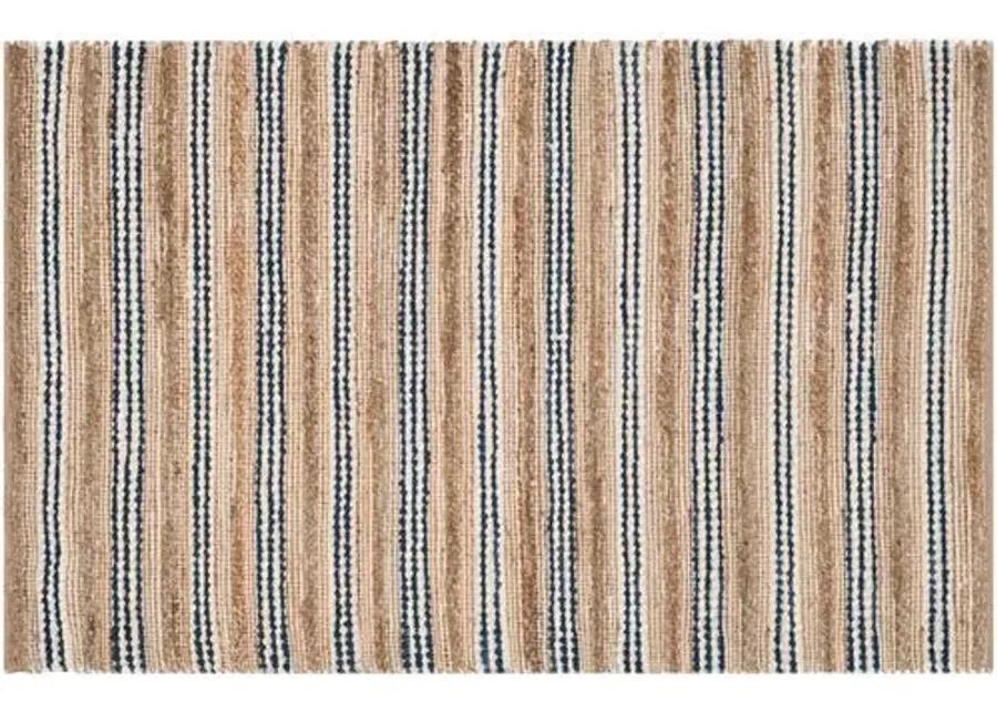 Cermak Rug - Natural/Blue - Beige - Beige