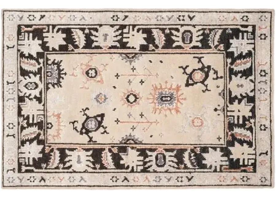 Cannons Rug - Beige/Charcoal - Beige