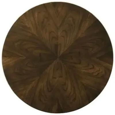 Emery Round Side Table - Mink - Brown