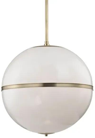 Truax 3-Light Pendant - Brass/Frosted - Crystorama - Gold