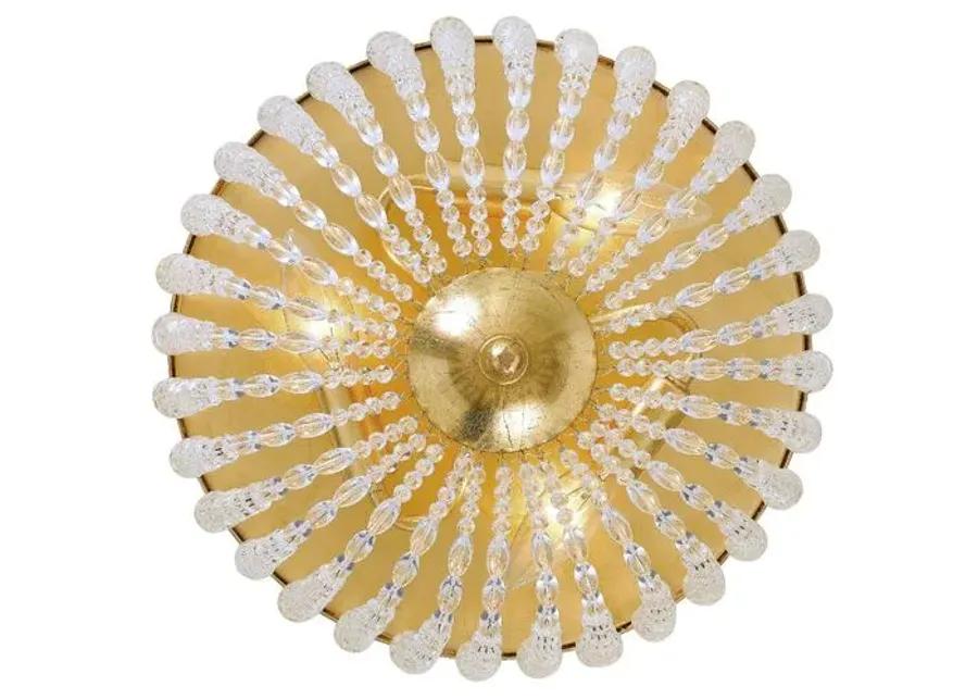 Rylee Crystal Flush Mount - Gold/Clear - Crystorama