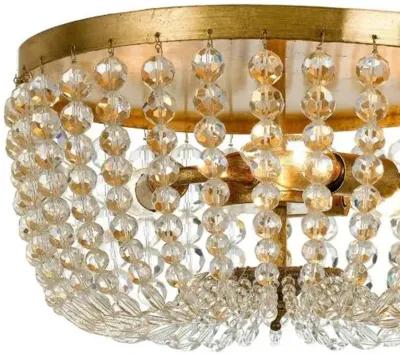 Rylee Crystal Flush Mount - Gold/Clear - Crystorama