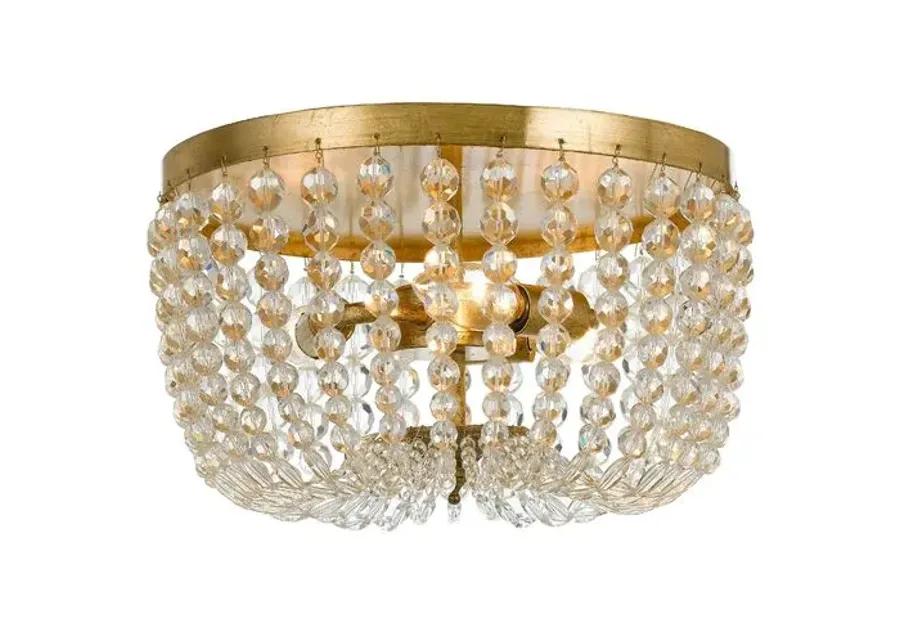 Rylee Crystal Flush Mount - Gold/Clear - Crystorama