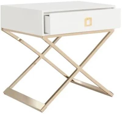 Peck Nightstand - White