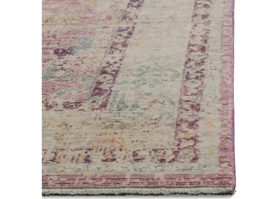 Atitlan Rug - Rose/Light Gray - Pink - Pink