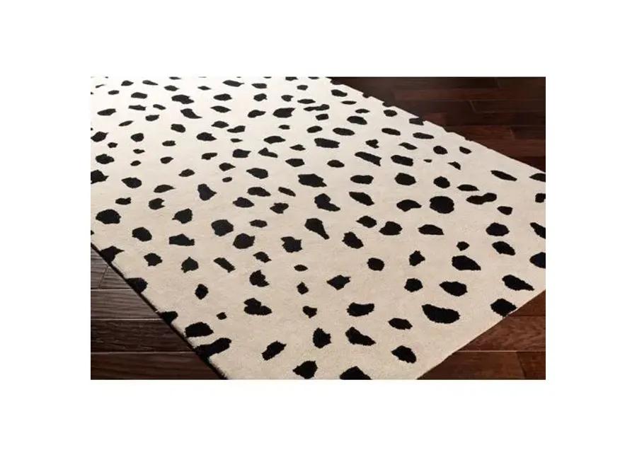 Eliza Rug - Beige/Black - Beige