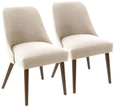 Set of 2 Barron Side Chairs - Handcrafted - Beige