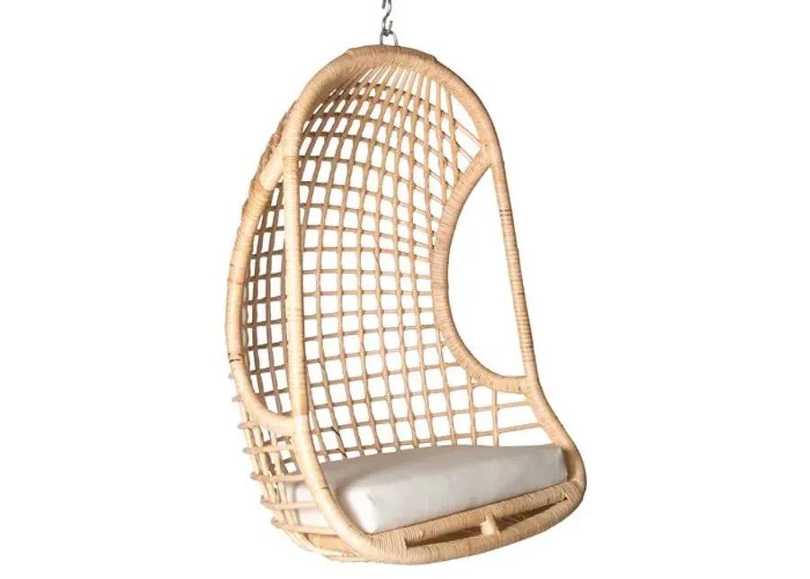 Troy Hanging Chair - Natural - White