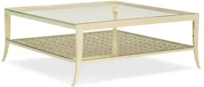 Pattern Recognition Coffee Table - Gold/Clear