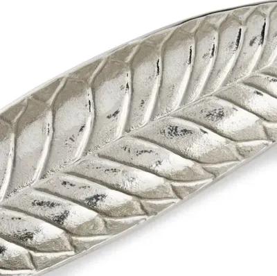 Leaf Serving Tray - Silver