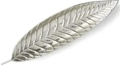 Leaf Serving Tray - Silver