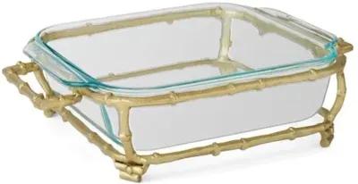 Larsen Square Casserole Holder - Gold