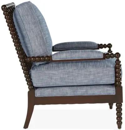 Bankwood Spindle Chair - Chambray Crypton - Miles Talbott - Blue