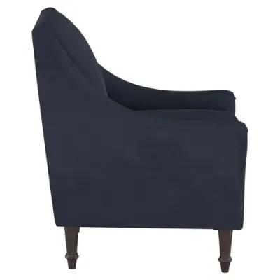 Holmes Velvet Accent Chair - Blue, Comfortable, Durable, Velvet Upholstery